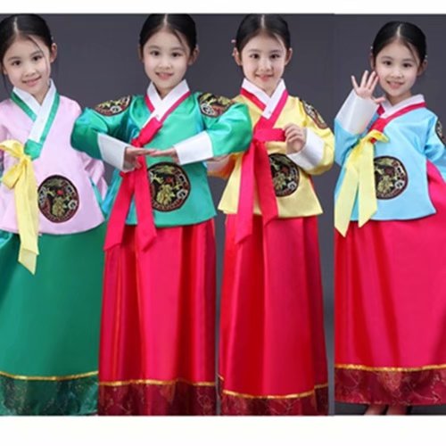儿童满族韩国服饰绿色上衣款20元-L12